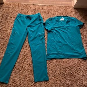 Teal blue scrubs